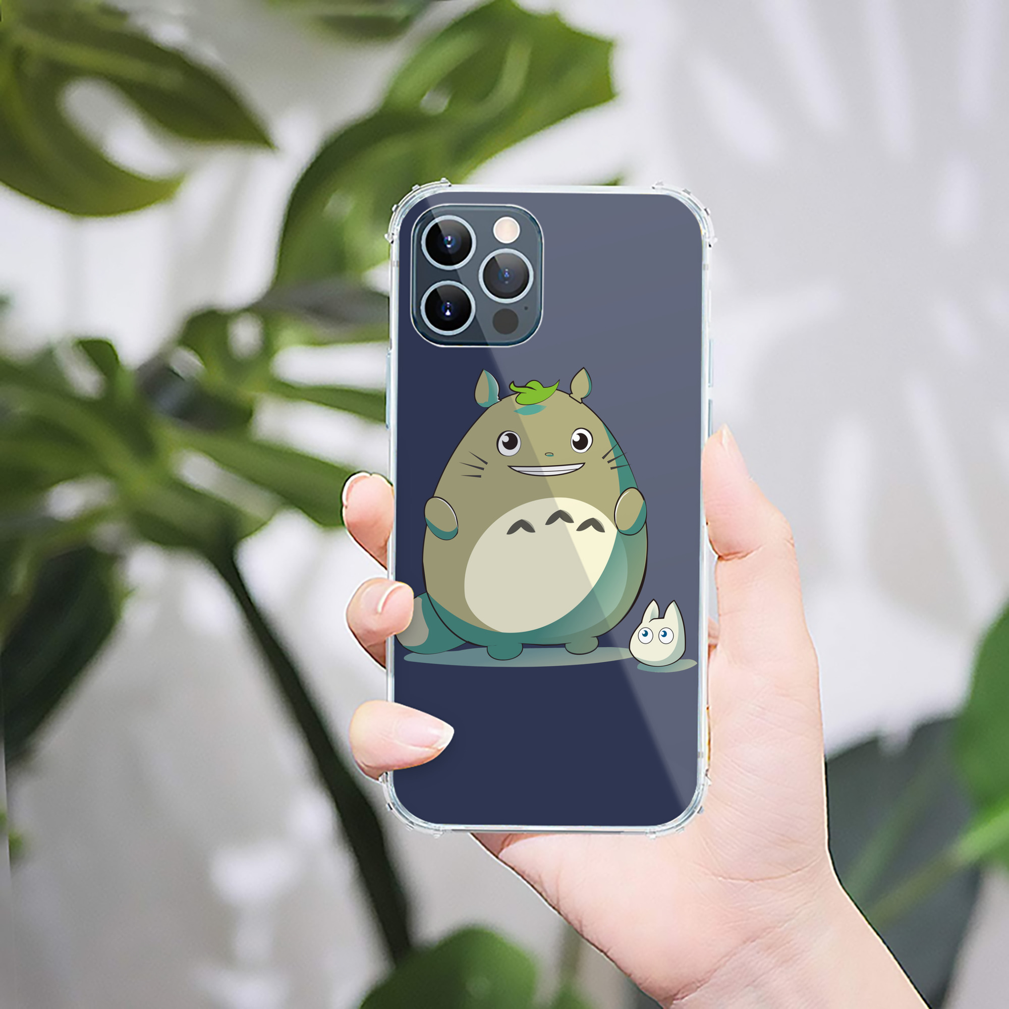 （画像用） となりのトトロ 草壁メイ 草壁サツキ My Neighbor Totoro Satsuki Kusakabe Mei Kusakabe 【iPhone 12シリーズ対応】透明スマホケース（クリアソフトケース）